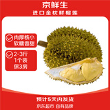 京鲜生 进口金枕头榴莲 巴掌榴莲 2-3斤 1个装  鲜果 生鲜 新鲜水果