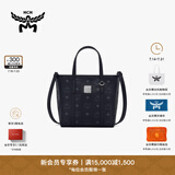 MCM【官旗】 TONI迷你菜篮子手提包通勤包斜挎托特包女包购物袋 黑色 迷你