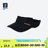 迪卡侬（DECATHLON）空顶帽男女夏天遮阳帽太阳帽鸭舌帽户外运动帽跑步帽子RUNC 【空顶帽】黑色（56cm可调节）