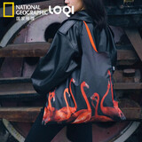 LOQI国家地理联名款动物图案轻便折叠收纳环保大购物袋单肩包50*42cm