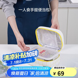 乐扣乐扣（LOCK&LOCK）耐热玻璃保鲜盒微波炉饭盒上班族便当盒学生餐盒1020ml配便当包