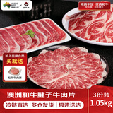 真牛馆澳洲和牛腱子涮烤片1050g  火锅 烤肉 肥牛牛肉片【不加TG酶】 澳洲和牛腱子烤肉片1050g