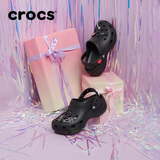 crocs卡骆驰厚底云朵洞洞鞋户外|206750 黑色-001 40(260mm) 