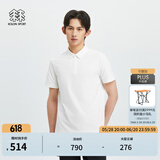 KOLON SPORT/可隆SECO空气POLO 男子户外运动速干防晒抗菌短袖 LHPT4MTT53-IV 象牙白 180/XL