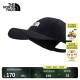 北面（The North Face）北面运动帽鸭舌帽中性款户外舒适遮阳25新品|4VSV KY4/黑色 OS/均码/57.8cm
