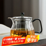 绿昌明玻璃茶壶煮茶壶加厚耐热玻璃壶带过滤泡茶壶办公家用茶具589ml