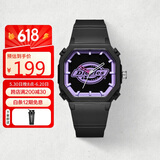 Dickies 手表女方表学生潮流情侣表运动石紫黑色送女友礼物CL-318P1-16SY