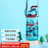 contigo康迪克儿童吸管水杯运动塑料吸管杯子450ml汽车总动员HBC-STR018