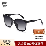 MCM男女同款太阳镜女墨镜男开车防晒眼镜 礼盒 情人节礼物 718SLB-004黑色花纹