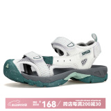 悍途（Humtto）夏季新款沙滩凉鞋户外徒步休闲运动包头凉鞋轻便防滑涉水溯溪鞋 米白/深绿-女（740093） 37
