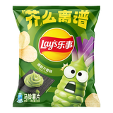 乐事（Lay's）夏季限定原切薯片 清新芥香味 135克