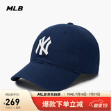 MLB帽子男女软顶棒球帽虞书欣明星同款运动鸭舌帽3ACP6601N-50NYS-F