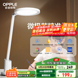 欧普（OPPLE）台灯AAAAA级护眼全光谱学生专用护眼灯智能感光调光调色元悦2plus