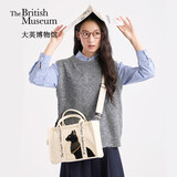 大英博物馆埃及系列安德森猫包包女包刺绣帆布斜挎包送女生礼物