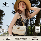 VANESSA HOGAN VH女包茵然软包系列复古太阳神斜挎包菱格链条腋下包小众单肩包