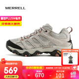 迈乐（Merrell）官方店男女款户外登山徒步鞋减震MOAB 3迈越者轻量防滑耐磨透气 J036346米白（女款） 38