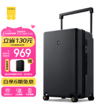 地平线8号（LEVEL8）行李箱 男女密码大容量万向轮26英寸宽拉杆大旅行家PC拉杆箱 黑色