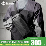 tomtoc胸包男士斜挎包单肩包休闲防水机能时尚Switch收纳包T21S1 Pro款 暗影黑