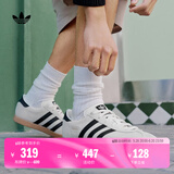 adidas「T头鞋」STADT经典时尚薄底运动板鞋男女阿迪达斯三叶草   汉玉白/黑色/金色   36.5