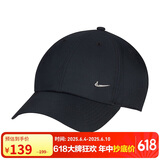 耐克NIKE运动配饰男女太阳帽棒球帽CLUB CAP帽子FB5372-010黑M/L