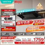 华帝（VATTI）【金榜推荐】国家补贴小飞碟油烟机超薄新欧式顶吸一级能效变频烟灶联动26风量大吸力自清洗i11S36