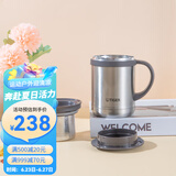 虎牌（TIGER）保温杯 办公型不锈钢真空杯茶滤网杯 水杯CWM-A035 350ml 浅灰色XC 350ml