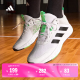 adidas OWNTHEGAME 2.0中高帮团队款实战运动篮球鞋男子阿迪达斯   白/黑/绿   43