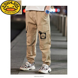 G.DUCKKIDS男童春秋薄款长裤2025新款儿童裤子夏季休闲工装裤中大童运动裤潮 卡其色20B 纯棉款 150 建议12-13岁 建议身高145cm