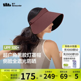 蕉下（beneunder）灯罩帽大帽檐遮阳帽女黑胶防晒帽全脸遮阳空顶帽太阳帽BM563紫