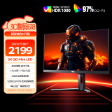 AOC 27英寸2K240Hz 1152分区QD-MiniLED HVA Black HDR1000 快速液晶1ms游戏电竞显示器 逐光Q27G4ZMN