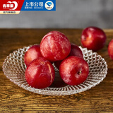 青苹果玻璃果盘轻奢家用客厅装饰婚庆零食水果沙拉碗10.3英寸