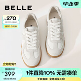 百丽（Belle）散文诗复古德训鞋女简约百搭情侣同款休闲鞋B0992AM5预售 【翟潇闻同款】灰色-女款 39 (245mm)