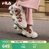 FILA【杨幂同款】官方豌豆鞋女鞋老爹鞋运动鞋冬季新款运动休闲鞋 红木棕/摩卡棕-MM 36