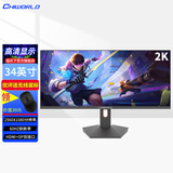 指天下 显示器24/27/32/34英寸电脑显示器电竞游戏显示屏家用办公高清台式电脑屏幕 (34英寸准2K60HZ-带鱼屏）直屏黑色