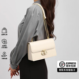 CHARLIE&KELLI CK品牌包包女包2025新款情人节礼物女简约小众斜挎链条小方包 米白【代写贺卡 赠品牌礼袋】