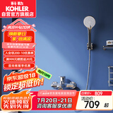 科勒（KOHLER）挂墙式淋浴花洒套装浴缸龙头家用手持花洒淋浴器 28580 带下出水