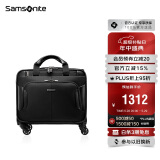 新秀丽（Samsonite）行李箱16英寸拉杆箱商务软箱前开口旅行机长箱BP0黑色登机箱