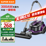 苏泊尔（SUPOR）【国家补贴】卧式吸尘器22KPa家用大吸力地毯清洁大功率宠物家庭吸尘器小型带一键收线 VCC37A-13