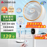志高（CHIGO）【国家补贴】空气循环扇风扇电风扇家用落地扇遥控节能轻音大风力自动摇头可拆洗台立两用升级加高