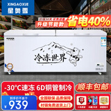 星奥雪冰柜商用家用卧式冷柜大容量冷藏冷冻展示柜双温商用大容量冷冻柜商用大冰柜 818单温铜管升级款（长1.7米）