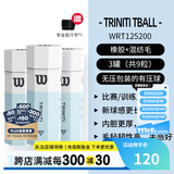 威尔胜（Wilson）美网专业比赛赛事用球上海大师赛全场地练习训练有压网球罐装球 【环保球*3筒】送吸汗带 有压球
