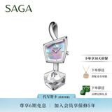 SAGA世家品牌手表女士石英腕表幻影手镯手表轻奢生日礼物送老婆送女友 青春蜜粉色 S码