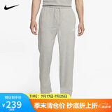 耐克NIKE男子运动裤 春秋针织直筒休闲裤 轻便休闲FQ4333-063黑/灰 XL
