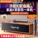 金运【25年顶配款】家庭ktv音响套装唱歌k歌麦克风音响一体卡拉ok蓝牙音响电视点歌功放机带话筒V1pro