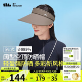 蕉下（beneunder）遮阳帽女太阳帽空顶帽防晒帽防紫外线遮脸时尚百搭UL569棕