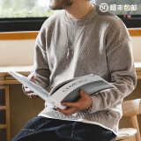 马登工装 雪尼尔圆领毛衣保暖亲肤打底针织衫男春季休闲慵懒上衣 石灰色 S （100-120斤）