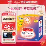 花王（KAO）美舒律蒸汽眼罩/热敷贴12片柚子香睡眠贴进口清香淡雅