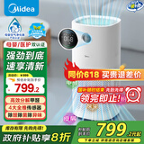 美的（Midea）医护母婴级空气净化器除甲醛新房专用除宠物异味烟味二手烟消毒机家用卧室过敏源除螨新风换气系统 【大空间速净化】KJ600G-RX600