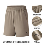 安踏速干裤丨短裤男运动裤2025夏季休闲黑色五分裤送爸爸跑步健身裤 进阶速干口袋拉链-络郁灰7520-1 L (男适合175)
