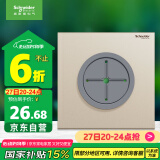 施耐德电气穿线面板 空白面板带出线孔 86型暗装引线面板 境尚系列 流光金
